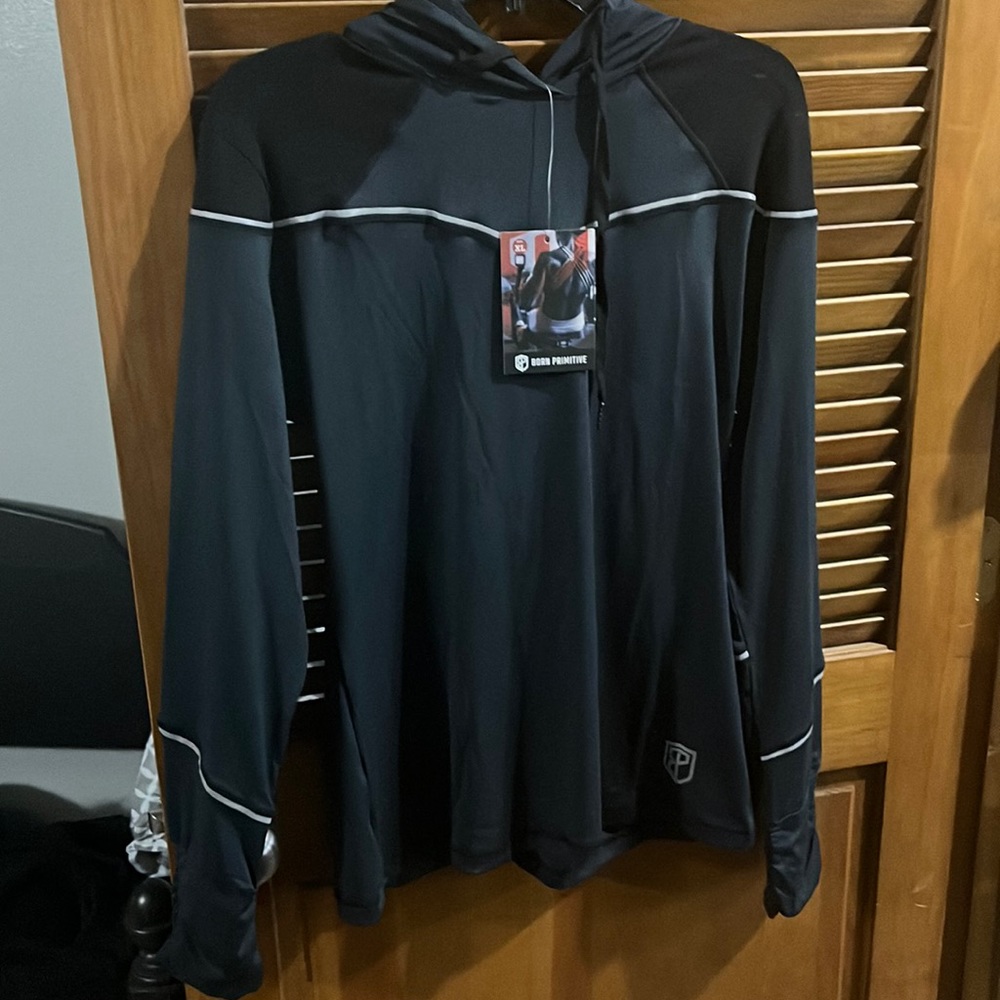 XL born primitive athleisure hoodie navy